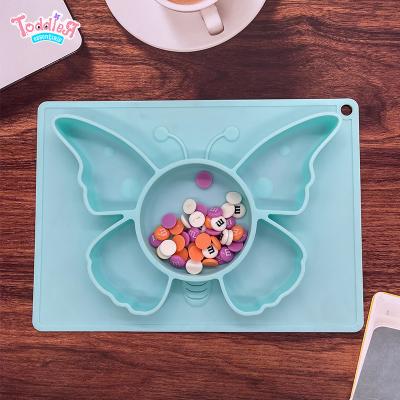 China Yongli 2021 Dishwasher Safe Kids BPA Free Silicone Dish Set Baby Dinner Dishes For Toddler for sale