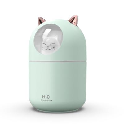 중국 Cute Cartoon Ultrasonic Air Humidifier Eco Friendly Moisturizing 300ML Capacity 판매용