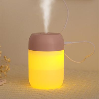 Chine Bedroom Fogger Mist Maker Diffuser Humidify Ultrasonic Night Light Mini USB Electric Air Personal Colorful Led Mini Humidifier à vendre