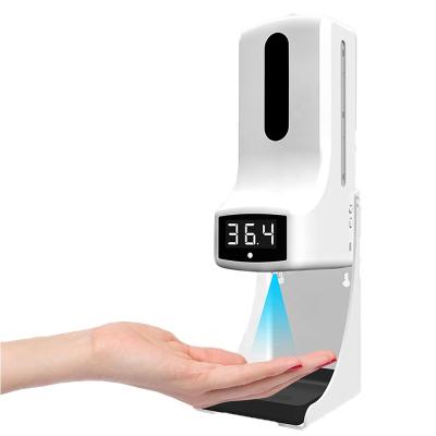 China Bestface K10 Pro Thermometer Intelligent Soap Dispenser 2 In 1automatic Alcohol Gel Sensor Temperature Updated Version K9 Pro for sale