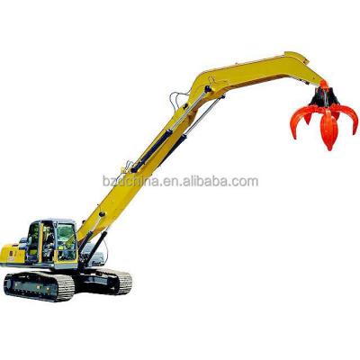 China Excavator Hydraulic Orange Peel Grab Excavator Long Arm Long Reach Retail Wholesale Construction Machinery Attachments for sale