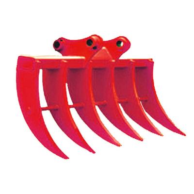 China Excavator Parts CSW Excavator Root Rake For Hitachi EX350 2400mm Wide Good For Farm Works for sale