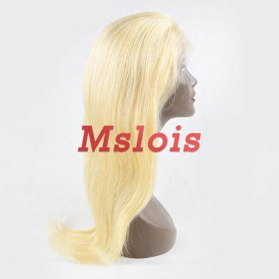 China Luster Mslois Healthy Natural Hair Blonde 613 Lace Front Transparent Lace Front Wig, Lace Front 100% Virgin Hair Wig, Straight Lace Front Hair for sale