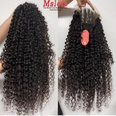 China Luster Mslois Hair Top Virgin 200% 13x4 HD Natural Healthy Natural Deep Curly Lace Front Wig for sale