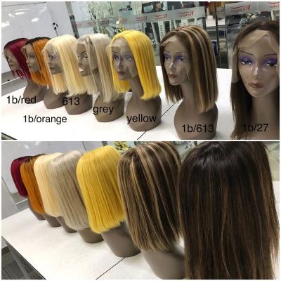 China Luster Mslois Hair 100% Natural Healthy Virgin Human 13x4 Bob Top Transparent Wig for sale