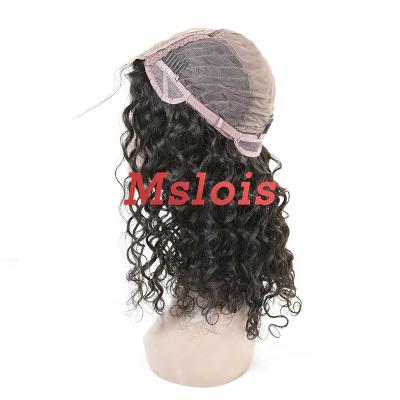 China Healthy Natural Luster 5*5 HD Italian Curly Swiss Lace Wig for sale