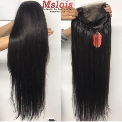 China Luster Mslois Hair 100% 5x5 HD Full Lace Natural Healthy 200% Top Human Raw Wig for sale