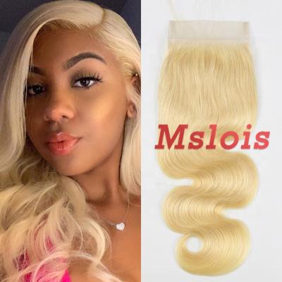 China Luster Mslois Hair Best Quality 613 4x4 5x5 HD Healthy Natural Transparent Lace Closure With Small Knot Lace Closure Natural Full Hairline Inventory for sale