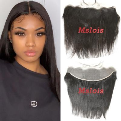 China Healthy Natural Straight Luster Mslois Hair 13x4 HD Lace Headband for sale