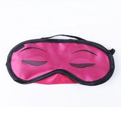 China Anti-Wrinkle Logo Eye Mask Promotional Custom Adjustable Sleep Travel Eye Mask for sale