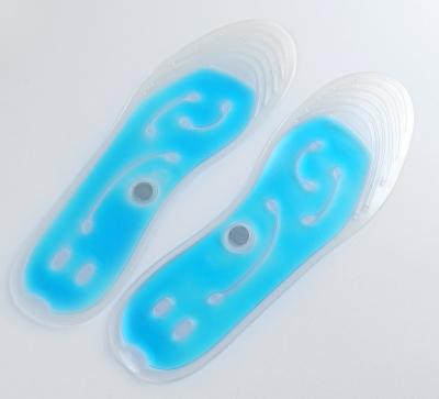 China Comfortable magnetic cooling gel insoles for sale