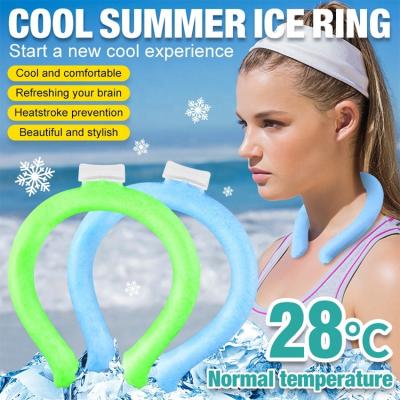 China Summer 2022 PCM Cool Reusable Neck Tube Ice Ring Neck Cooling Wrap For Quick Cooling Exercise And Fitness for sale