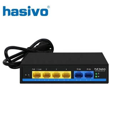 China Port 4 PoE Ethernet Switch Fast Port Se-PoE Switch with 2 Uplink Fast Ethernet PoE Switch for Special Marketing Channel for sale