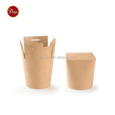 China Disposable Pasta Paper Cup Noodle Box French Fries Disposable Takeout Packaging for sale