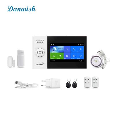 China Danwish Smart Home Security GSM Tuya Burglar Touch Screen Alarm System Wireless Home Kit DW-AS107 for sale