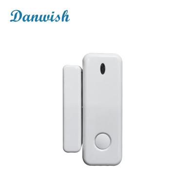 China Danwish 433MHz PC Anti Scratch White Magnetic Touch Switch Sensor Door Open Window Wireless Detector for House Security Alarm System for sale