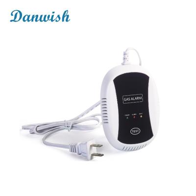 China Danwish Gas Detector Voice Kitchen Alarm Kit Independent Combustible Natural LCD Display Gas Leak Warning Sensor DW-G209 for sale