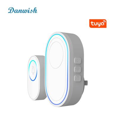 China Danwish Modern Home Smart WIFI Tuya Smart Home Wireless Doorbell Waterproof 300m Remote Smart Door Bell for sale