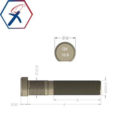 China OEM ASTM5140 WHEEL HUB BOLT (40Cr) 9424010271 / 9424010371 for sale