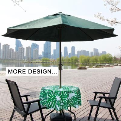 China Custom Oilproof 100% Polyester Zipper Tablecloth For Outdoor Use Printing Table Cover for sale