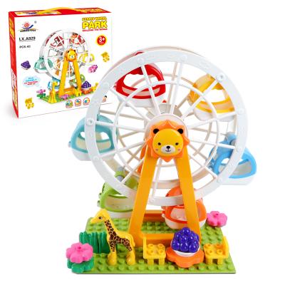 China Construction Toy 44PCS Ferris Wheel Building Blocks Sets, Model Kit, Big Creative Classic 3D Bricks Amusement Park Construction Toy For Toddler Kid for sale