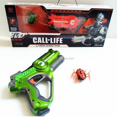 China Non-Toxic ABS Plastic Non-Toxic Plastic Toy Laser Infrared Gun with Laser Light and Spider Matching Laser for Infrared Battle Game for Kids for sale