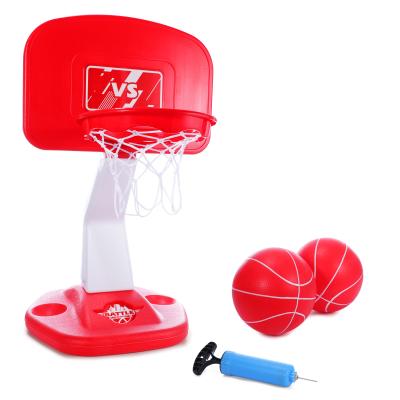 China PE Pool Basketball Game Summer Water Sports Game Toy with Basketball Hoop, 2 Balls and Pump Poolside Basketball Game for sale