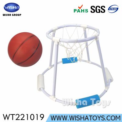 China Entertainment Toys for Adult Kids and Children Entertainment Toys and Children Toy Pool Plastic Portable Assembled Floating Basketball Hoop for Outdoor Water Play for sale