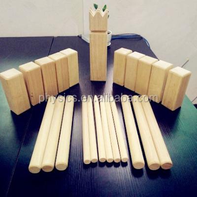 China Kubb Shaped Shaped Wood Rolling Pins Set From Perfect Wood Factory for sale