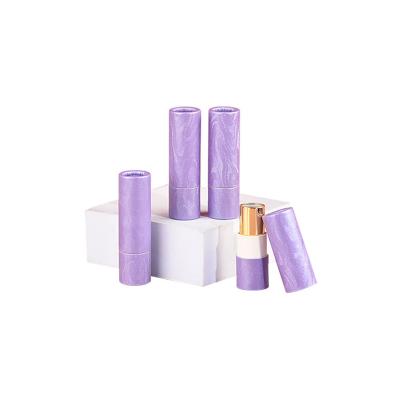 China Custom Eco Friendly Biodegradable Lipbalm Tube Deodorant Stick Packaging Empty Cardboard Container Twist Up Kraft Paper Tubes for sale