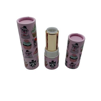 China Biodegradable Zero Biodegradable Lip Balm Stick Zero Waste Empty Cardboard Containers Twist Up Paper Tubes for sale