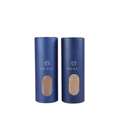 China Biodegradable Customized Gift Show Cardboard Packing Box PVC Food Grade Special Tube Clear Plastic Paper Packaging With Window for sale