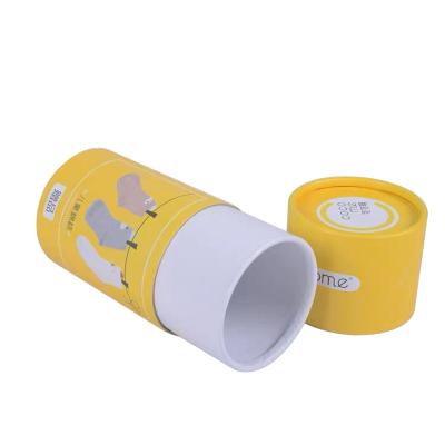 China Eco Friendly Biodegradable Large Cardboard Cylinder Container Paper Tube For Clothing T-shirt Socks Scarf Packaging for sale