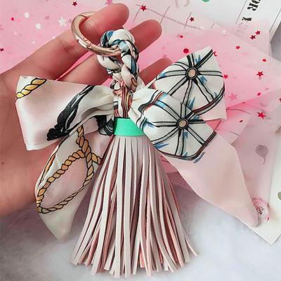 China Cute Kalanta Women Tassel Bag Hanging Pu Leather Trim Accessories For Famous Bags Handbag Tassel Key Chain Tassel Pendant Custom for sale