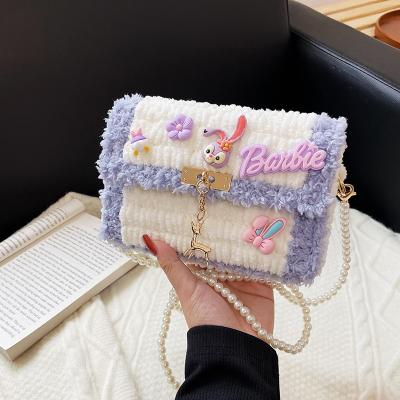 China LADY KALANTA Hand Knitted Purse Phone Armor Handbag Set DIY Shoulder Girls Kid Handmade Cross - Felt Body Messenger Snap Bag Diy for sale