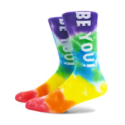 China Factory Price Premier Quality Novelty Tie Dye Viable Wholesale Socks for sale