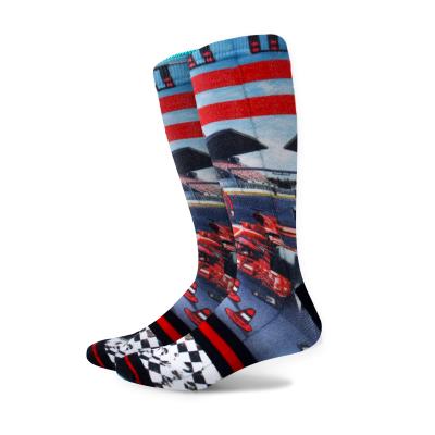 China Sustainable delivery inspection on-time 100% thick sublimation top quality sock for sale