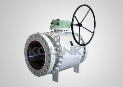 China Full-port Trunnion Ball Valve Full-bore brandwerend antistatisch ontploffingsbestendige stam Te koop