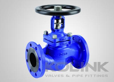 China Bellows Seal Globe Valve DIN EN PN 16 - 63, Cast Steel Flanged Stop Valve for sale