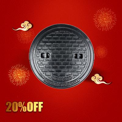 China Cast iron heavy duty round fiberglass manhole cover for sale