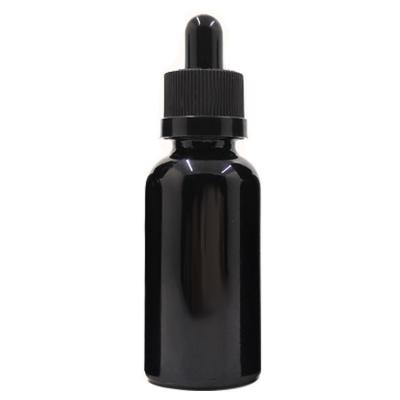 China Essential Oil Bottle Annotate Essential Oil Bottle 30ml 50ml Black Glass Drip Tube Bottle Fast Shipping for sale