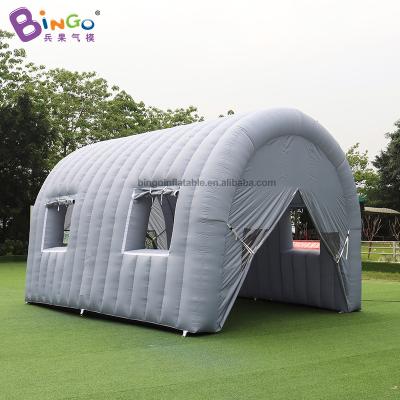 China Customized 6x4.6x4.1 oxford nylon dose Gray Inflatable Tent arched/inflatable party tent with fan tents play for sale