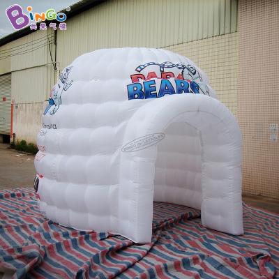 China Inflatable outdoor tent igloos shaped type white inflatable tents for sale inflatable igloo dome tent 3*3mH for sale