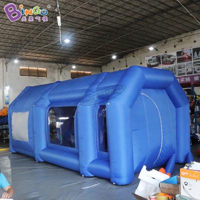 China Large 6x3x2.5 MH Handmade Blue Event Tent Inflatable Spray Booth For Car Garage for sale