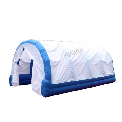 China white and blue event factory direct sale arch shape inflatable tunnel tent for outdoor event for sale