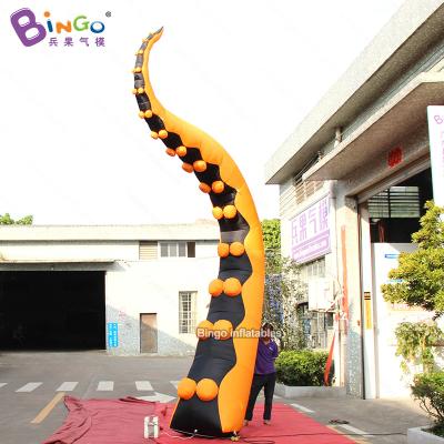 China Event Highly Recommended Decorative Octopus Tentacles Inflatable Orange Tentacle Toys For Event Ornament for sale