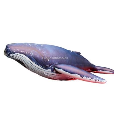 China PVC PVC 4 Meters Length Giant Inflatable Whale For Event Decoration Inflatable Blue Whale For Sale for sale