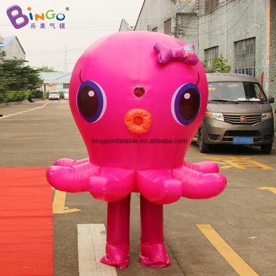 China Newest Customized 2 Meters Inflatable Tall Model Octopus For Ocean Theme Parade for sale