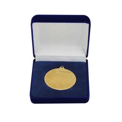 China Custom 2D Design Gold Cavity Metal Souvenir Copper Medal World Antique Blank Sports Medals In Display Box for sale