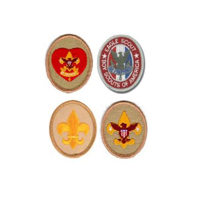 China Custom Embroidered Viable Boy Scout Rank Detective Logo Machine Embroidery Patches Junior Badges On Duty for sale